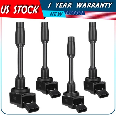 Paquete de 4 bobinas de encendido para Toyota Prius Prime 2017 2018 2019 2020 2021 1,8 L L L4 Foto 1 de 4