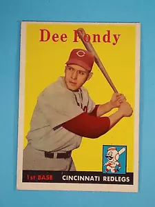 1958 Topps Dee Fondy Cincinnati Reds #157 EX ⚾ - Picture 1 of 17