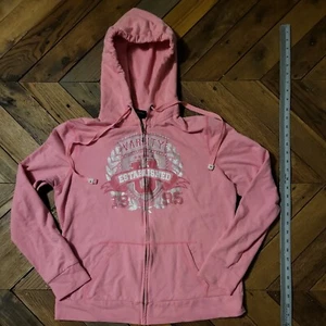 Hard Candy Hoodie Pink Varsity Jr. Miss XXL 19  - Picture 1 of 9