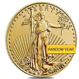 1/2 oz Gold American Eagle $25 Coin BU (Random Year) - Picture 1 of 3