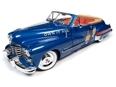 AMERICAN MUSCLE - CADILLAC Cabriolet 1947 Blu MONOPOLY - 1/18 - AMMAWSS136 - Immagine 1 di 4