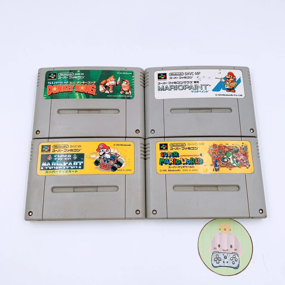 Nintendo Super Famicom Super Mario WORLD KART RPG PAINT Donkey Kong 1 2 SFC - Image 1 of 1