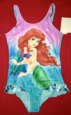 Новый с Ярлыками Disney Ariel купальник девочек 4-6 y/o. - Изображение 1 из 4