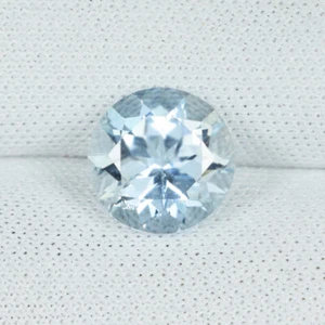 1.80 Cts Beautiful Luster Fancy Round "Sky Blue" Natural Aquamarine ....!!!!! - Picture 1 of 2
