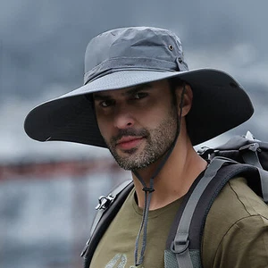 Wide Brim Sun Hat UV Protection Bucket Cap Foldable Sun Hat For Gardening G8I9 - Picture 1 of 6