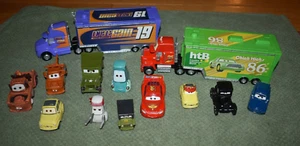 17 Disney Pixar Cars & Planes Semi Truck Octane HTB Mater Jeep Leadbottom - Picture 1 of 22