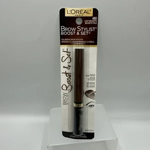 L'Oreal Brow Stylist Boost & Set Volumizing Brow Mascara 480 Light Brunette - Picture 1 of 2