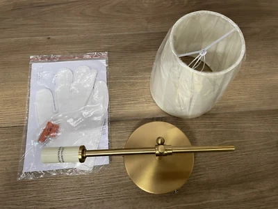 Aplique de baño elegante iluminación LD6004W6SG Mel 15" de alto - LEER - Foto 1 de 3