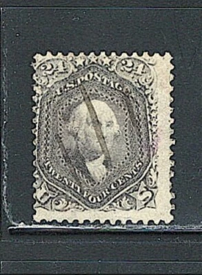 US Year of 1862 Washington,Light pen Cancel stamps Scott# 78 used,CV $425.00 - Image 1 of 2