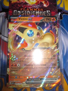 POKEMON VICTINI EX 033/197 HOLOFOIL FRANCAIS FLAMMES OBSIDIENNES ISR DR - Picture 1 of 2