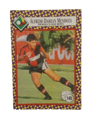 Pegatina Cromy Futbolmania Argentina 1993 Alfredo Mendoza Equipo Newell's Paraguay Foto 1 de 3