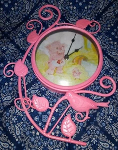 Care Bears Cousin Lotsa Heart Elephant Wall Clock OOAK - Picture 1 of 2