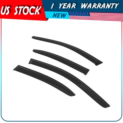For 2011-2018 Volkswagen Jetta Window Visor Vent Guards Shades Deflectors - Image 1 of 4