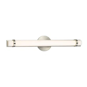 Cal Lighting 1 Light LED Vanity Light, Brushed Steel, 25" - LA-8601M - Picture 1 of 1