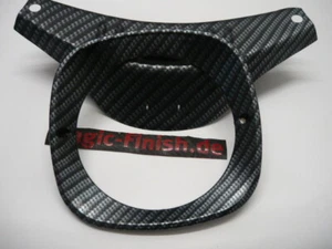 Simson  Schwalbe Lenkerabdeckung lenkerblende  und Lampenring carbon - Bild 1 von 1