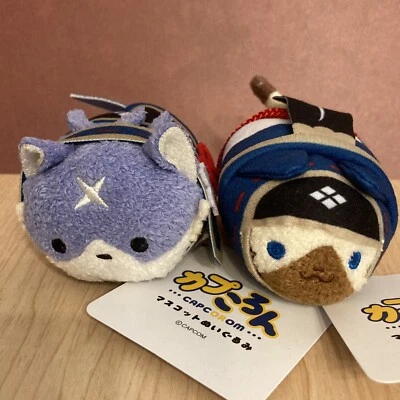 CAPCOM CAPCOROM Monster Hunter Palamute and Palico Mascot Plush from Japan - Image 1 of 4