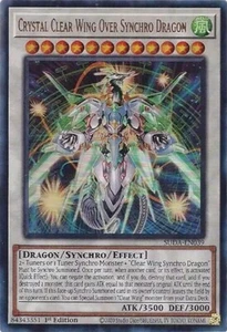 Crystal Clear Wing Over Synchro Dragon (Platinum Secret Rare) - RA04-EN059 - LP - Picture 1 of 1