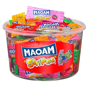 Maoam Stripes Kaubonbons – Fruchtig bunt, 6 Sorten, perfekt zum Teilen Mini Mix - Bild 1 von 12