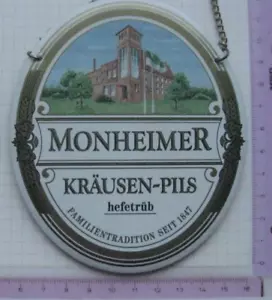 MONHEIMER KRÄUSEN-PILS / MONHEIM ............. Placa de grifo / ZHS (077) - Imagen 1 de 1