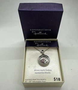Connections from Hallmark Necklace Stainless Steel - Mom Floating Charm Necklace - Picture 1 of 5