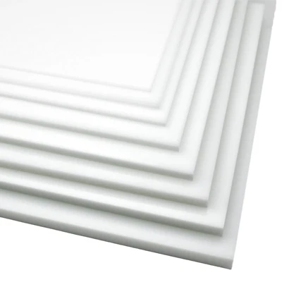 BuyPlastic Natural White HDPE Plastic Sheet  3/16" x 24" x 24" - Image 1 of 4