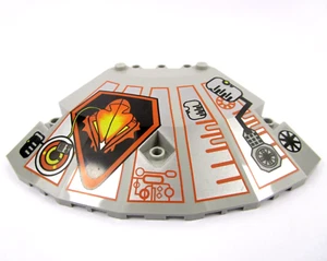 LEGO OldGray Panel Quarter Saucer Top UFO Left 30117pb01 Set 6975 6900 6999 6979 - Picture 1 of 1