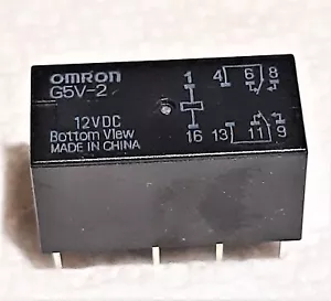 Omron G5V-2-DC12 8 pin PCB mount small signal DPDT relay - Picture 1 of 5