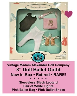 Madame Alexander_8" Doll Clothes_Ballet Outfit w/ Shoes_NEW_NRFB - RARE - Image 1 of 4