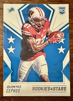 2020 Panini Rookies & Stars Football Quintez Cephus Rookie Card RC Detroit Lions - Image 1 of 2