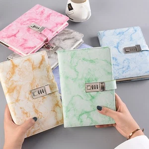 A5 Notebook With Combination Lock Password Lockable Diary Journal Book 192 Pages - Picture 1 of 11