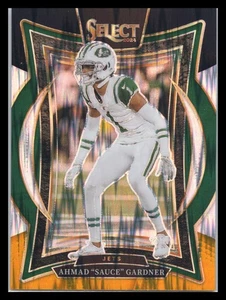 2024 Select Football #93 Ahmad "Sauce" Gardner Gold Black Shock New York Jets - Picture 1 of 2