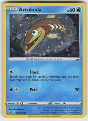 Arrokuda Promo SWSH: Sword & Shield Promo Cards SWSH093 Pokemon - Image 1 of 2