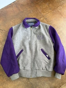 Vintage TCU Zip Up Jacket Holloway College Jacket - Picture 1 of 4