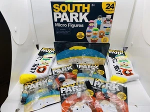 South Park Micro Figures Lot Of 6 Opened With Sealed Inner Bags And Display Box - Picture 1 of 9
