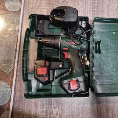 12 VOLT NiCd AKKU*BOSCH PSR 12 AKKUSCHRAUBER, HEIMWERKER, GEBRAUCHT MIT KOFFER - Bild 1 von 4