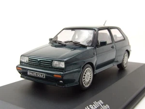 VW Golf 2 RALLYE Verde Modellino 1:43 Solido - Foto 1 di 9