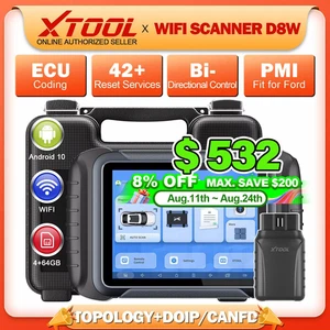 XTOOL D8W Bidirectional Scanner Auto Diagnostic Tool Topology E.CU Coding Reset - Picture 1 of 15