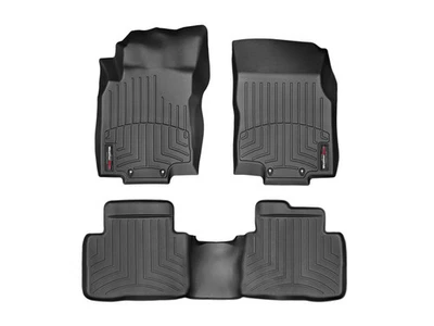 Forro de piso WeatherTech para Nissan Rogue 2014-2020 - 1ª y 2ª fila, negro Foto 1 de 4