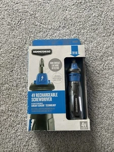 Hammerhead 4V  Lithium Rechargeable Screwdriver Circuit Sensor  Tech 9 Piece Bit - Picture 1 of 6