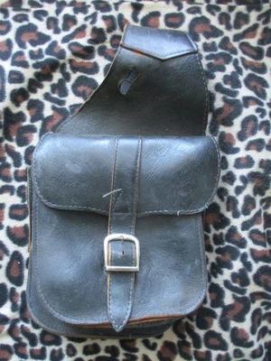 BOLSOS DE SILLÍN WESTERN DE CUERO NEGROS Foto 1 de 4