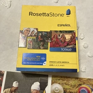 Rosetta Stone ESPANOL TOTALE Version 4 Level 1-5 Audio Disks 4 Units - Picture 1 of 5