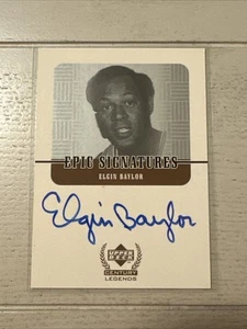 1998-99 Upper Deck Epic Signatures EB Elgin Baylor Auto Excellent Condition - Picture 1 of 4