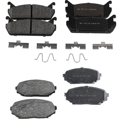 Front and Rear NAO Brake Pad Set For 1990-1993 Mazda Miata 4-Wheel Set - Image 1 of 4