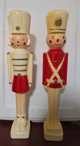 Molde soplado navideño vintage Union Products juguete soldado y majorette 16,5" - Imagen 1 de 15