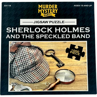 Juego de Rompecabezas Murder Mystery Party Sherlock Holmes 1000 Piezas 29 x 23" NUEVO Foto 1 de 4