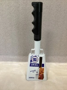 Crea Forte 10" GRANDE CAMPANA MUCCA METALLO + MANICO Cowbell Personalizza Spedizione Veloce - Foto 1 di 7