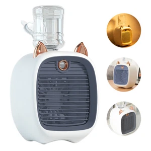 Luftbefeuchter Mini Luftkühler Klimaanlage Air Cooler Ventilator Sprühgerät USB - Bild 1 von 20