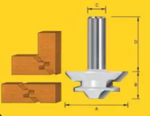 Jointing Bits - 9-20mm Mitre Lock Bit - 1/2" Shank - TruaCut - Picture 1 of 1