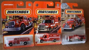 MATCHBOX MBX FIRE DASHER, ITERNATIONAL TERRASTAR & SEAGRAVE FIRE ENGINE NEW - Picture 1 of 11