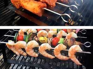 Jalapeno Johns Pepper Grill Stand and 3 Skewers - Picture 1 of 5